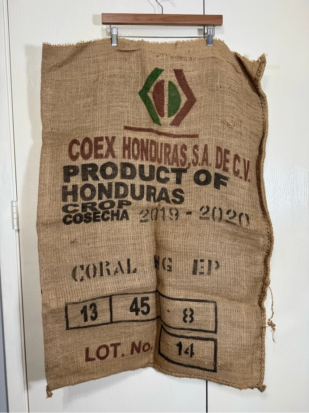 COEX Honduras Jute Bag Burlap Coffee Sack Rustic Brown